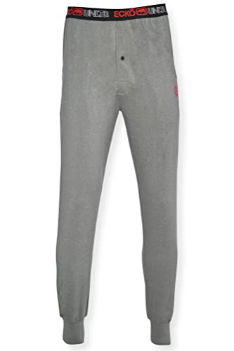 Ecko Unltd. Men's Performance Sleep Joggers With Waistband Logo, Heather Grey, Large