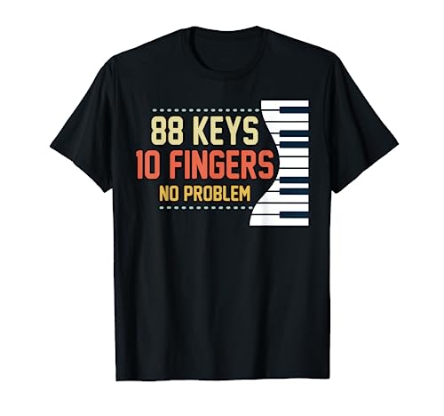 Kids Piano Keys Shirt Funny Musician Music 88 Keys Gift T-Shirt
