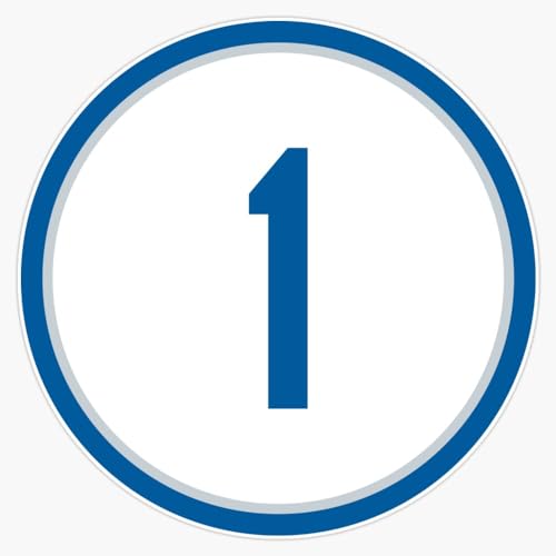 Pee Wee Reese #1 Jersey Number Window Water Bottle Bumper Sticker Decal 5'