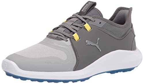 PUMA mens Ignite Fasten8 Golf Shoe, High Rise-puma Silver-quiet Shade, 8.5 US