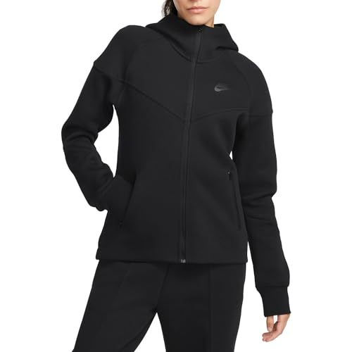Nike Sportswear Tech Fleece Windrunner Women's Full-Zip Hoodie Size- X-Large Black/Black