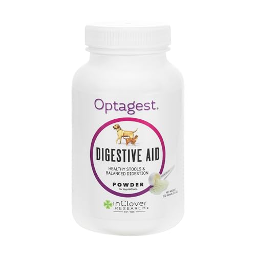 In Clover Optagest Daily Digestive Enzymes for Dogs. Organic Prebiotic Natural Enzyme Powder for Immune Support, Healthy Stools and Less Gas. No Foreign Probiotics, 3.5oz