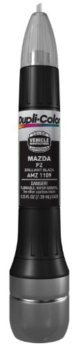 Dupli-Color AMZ1109 Scratch Fix All-In-1 Exact-Match Automotive Touch-Up Paint – Mazda Brilliant Black – 0.25 oz. Paint Pen