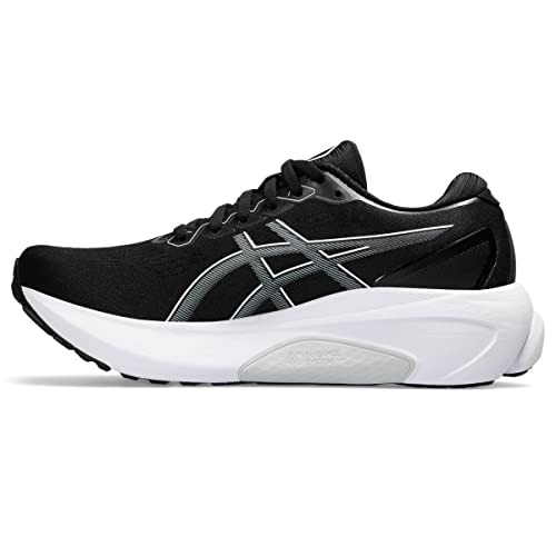 ASICS Women's GEL-KAYANO 30 Running Shoes, 8, BLACK/SHEET ROCK