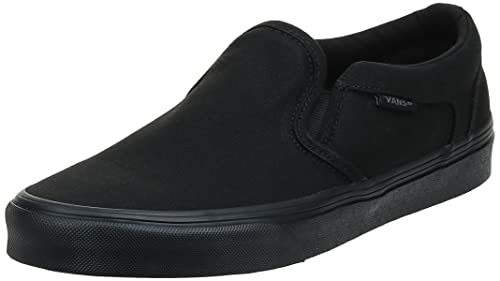 Vans Men's Low-Top Sneaker, Black Canvas Black B, 10.5