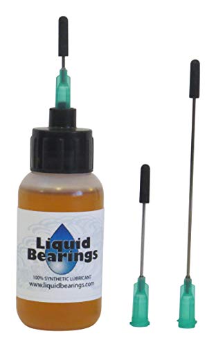 Liquid Bearings, superior 100%-synthetic oil with 3 needles for all suitcases and luggage, makes rolling suitcases easier to pull, instantly stops all squeaks, Loosens sticky slide-out handles!