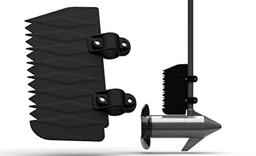 NyVoozy Rudder Clamp on Boat Rudder Fits Most 24 to 55' Trolling Motors, Kayak Rudder Kit Designed for Kayak, Canoe, Angling Boat, etc, Electric Motors Rudder Clamp Widely Use for Canoe, Jon boat, etc