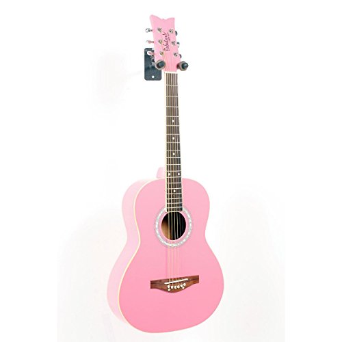 Daisy Rock Debutante Junior Miss Acoustic Guitar Pack Bubble Gum Pink 888365317663