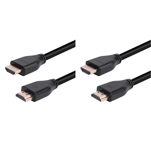 Monoprice 8K Certified Ultra High Speed HDMI 2.1 Cable - 6 Feet - Black | 48Gbps, Compatible with Sony PS5, Microsoft Xbox Series X & Series S (Pack of 2)