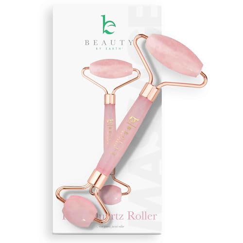 Rose Quartz Face Roller - Relaxation Gifts for Women, Skin Care Tools for Fine Lines and Wrinkles, Teenage Girl Gifts, Beauty Gift Ideas, Face Massager Tools, Facial Tools, Self Care Gifts for Women