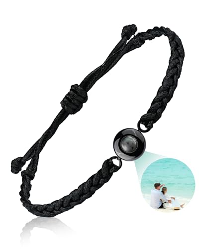 Custom Bracelets with Picture inside, Customized Projection Bracelets with Photos, Picture Bracelet Personalized Photo, Men's Link Bracelets, Memorial Gifts for loved One, Mothers Day Gifts 02