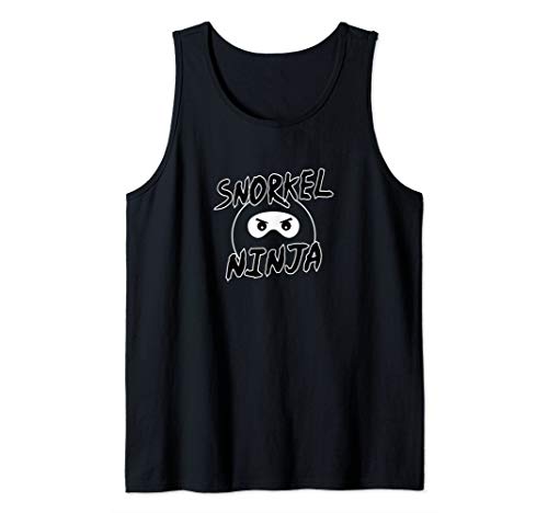 Snorkel Ninja – Novelty Snorkeling, Swimming Tank Top