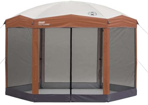 Coleman Back Home Screen Canopy Tent with Instant Setup, Outdoor Gazebo for Bug-Free Lounging, Shelter Fits Over Picnic Tables for Parties, Events, Tailgating, Picnics, & More