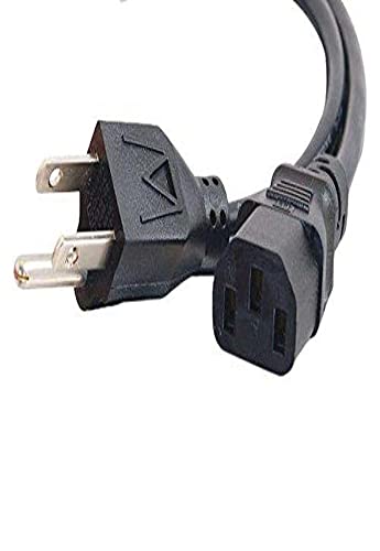 C2G Legrand C13 to 5-15 Power Cord, 3 Pin Power Cord, Black Universal Power Cord, 4 Foot Replacement Power Cable, 1 Count, C2G 29926