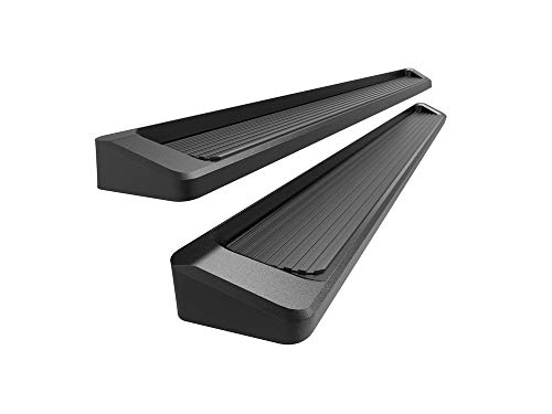 APS Running Boards 6in Black Compatible with Toyota Tacoma Double Cab Crew Cab 05-23