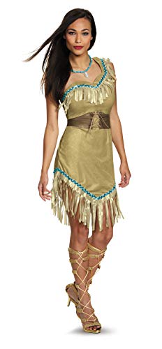 Disguise womens Disguise Pocahontas Deluxe adult sized costumes, Multi, L 12-14 US