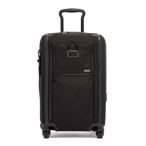 TUMI International Dual Access 4-Wheeled Carry-on - Durable, Compact Luggage with Removable Garment Bag - Charging Suitcase - Black