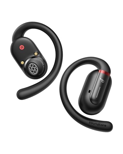 Soundcore by Anker V30i Open-Ear Headphones, Ultra-Comfort, Lightweight Design, Snug Fit, Ergonomic Ear Hooks, Robust Bass, 36H Playtime, Bluetooth 5.3, App Control, Clear Calls, Wireless Earbuds