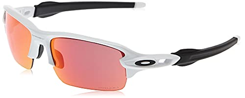 Oakley Youth OJ9005 Flak XS Rectangular Sunglasses, Polished White/Prizm Field, 59 mm