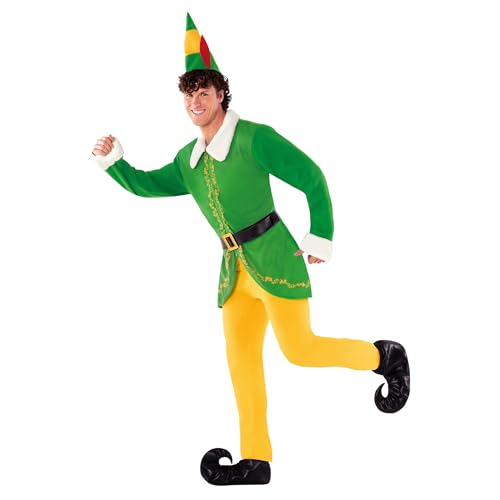 Morph - Elf Costume Adult Men - Elf Costume Man - Adult Elf Costume Men - Elf Mens Costume - Elf Movie Costume - Male Elf - Mens Elf Outfit L