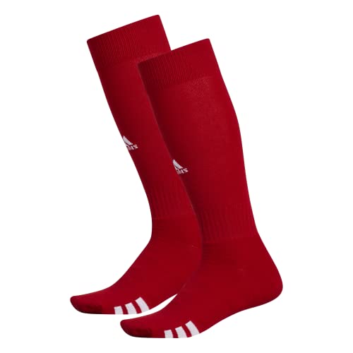adidas Rivalry Soccer Socks (2-Pair), Team Power Red/White, Medium