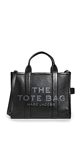 Marc Jacobs Women's The Leather Medium Tote Bag, Black, One Size