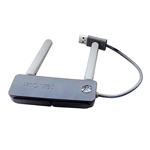 for Xbox360 Wireless Network Wifi USB Adapter Dual Band N Replacement, Compatible with for Xbox 360 Elite Arcade Premium Core Fat Game Consoles, Two Antennas Networking Adaptor Accessories