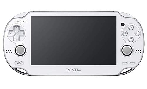 Sony Playstation Vita WiFi 1000 Series OLED Console with 2 Silicon Thumbstick Covers (Renewed) (Pearl White)