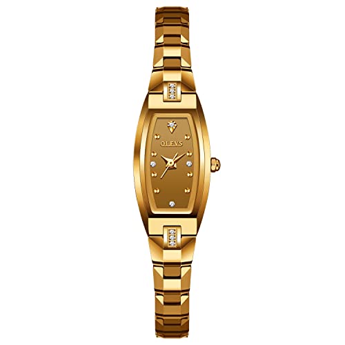 OLEVS Women Watches Gold Quartz Waterproof Small Wrist