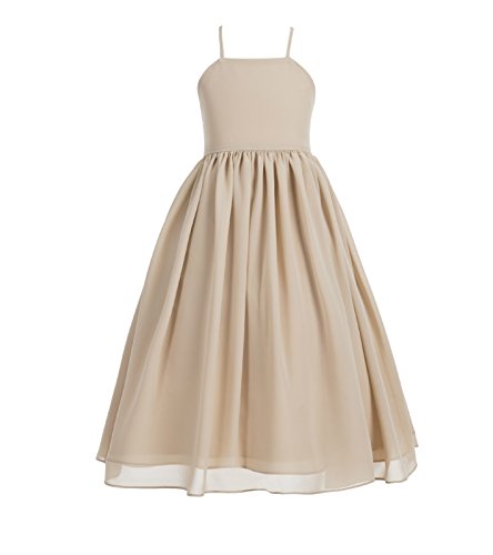 Criss Cross Chiffon Formal Flower Girl Dresses Junior Bridesmaid Dress 191 10