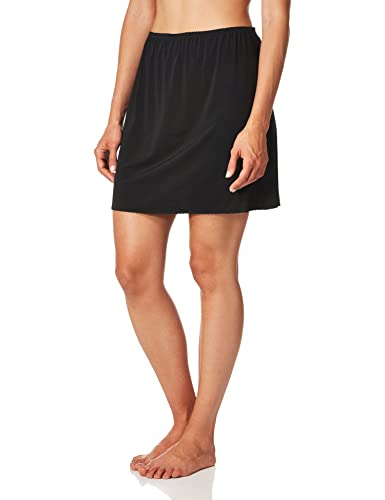 Jones NY Women's Silky Touch 16 Anti-Cling Above Knee Half Slip, Black, L