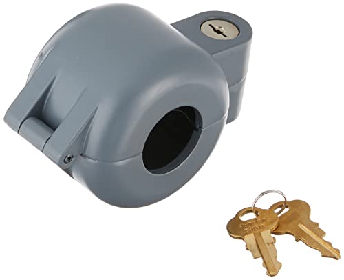 Defender Security EP 4180 Doorknob Lock-Out Device w/ Key to Block Access to Keyhole, Removeable & Easy to Use, Fits Round Doorknobs with Max Diameter of 2-7/8”, Gray (Single Pack)