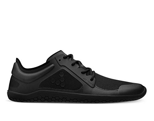 Vivobarefoot Primus Lite Ii, Womens Vegan Light Movement Breathable Shoe with Barefoot Sole Obsidian