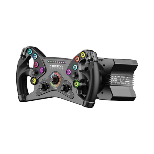 MOZA R9 V2 Direct Drive Servo Motor Wheel Base and KS Steering Wheel Bundle, 9Nm Fore Feedback,Fully Customizable Sim Racing Gaming Combo for PC