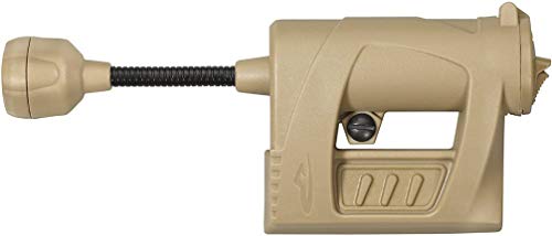 Princeton Tec Charge PRO Tactical White + Red Maxbright LED Low-Profile Task Light with Flexible Neck, 55 Lumens, Water-Resistant, Essential for Fire Rescue, Military, Outdoors and Safety, Tan