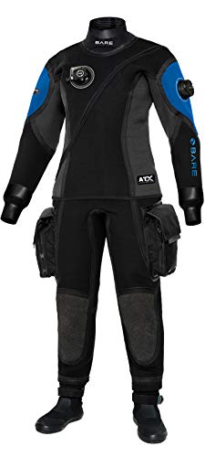 Bare Womens Guardian Tech Drysuit (Medium, Blue)