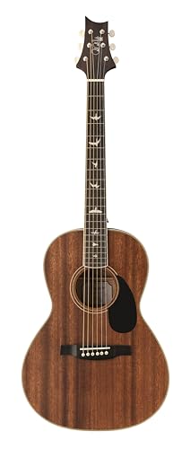 PRS Guitars 6 String SE P20E Parlor Acoustic Electric, Vintage Mahogany with Gig Bag, Right, (106997:VM)