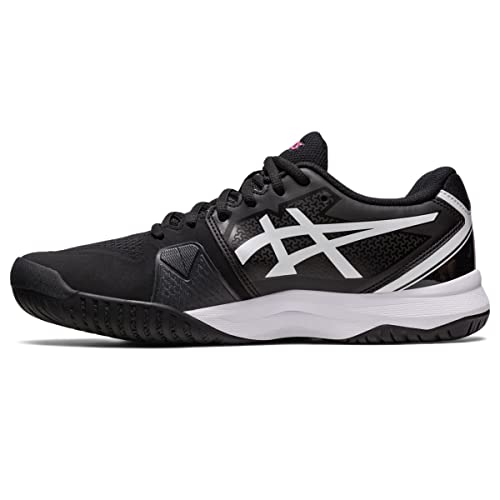 ASICS Men's Gel-Challenger 13 Tennis Shoes, 9.5, Black/HOT Pink