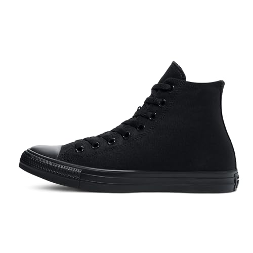 Converse Mens Chuck Taylor All Star High Top, 13 B(M) US Women / 11 D(M) US Men, Black Monochrome