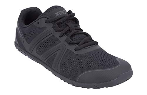Xero Shoes Men's HFS Running Shoes - Zero Drop, Lightweight & Barefoot Feel, Black, 10