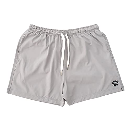 Cove USA Premium Leisure and Athletic Shorts for Men - Sustainably Made Quick Dry Shorts - 5.5 Inseam Shorts (Charcoal, 36)