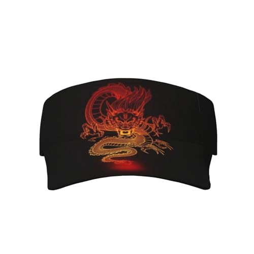 Dragon Sport Caps Cool Visor Hats Empty Top Baseball Cool Sun Cap Dragon Visor Caps Men Visor