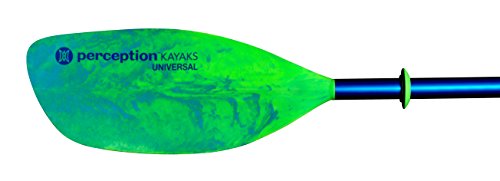 Perception Kayaks Universal Kayak Paddle (2 Piece), Lime/Blue, 230 cm/90.5'