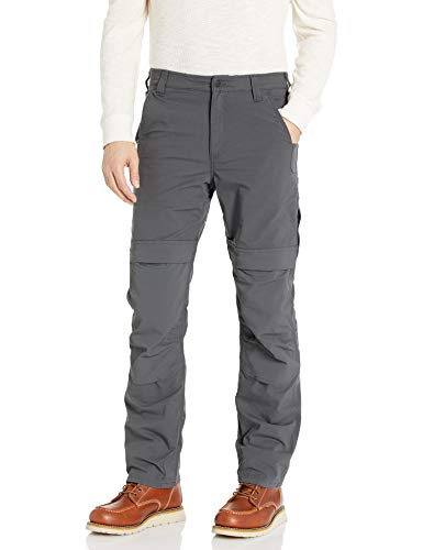 Carhartt mens Rugged Flex Steel Multi Pocket Work Utility Pants, Shadow, 34W x 32L US