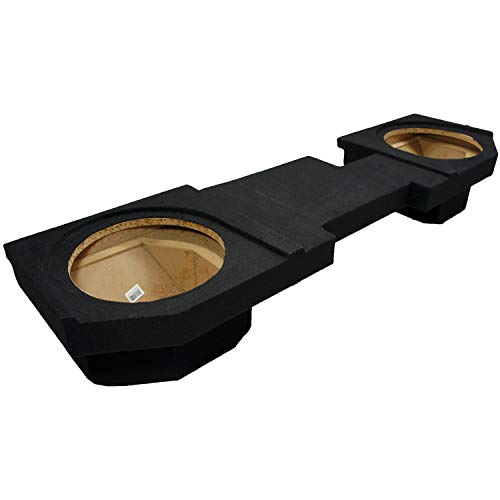 American Sound Connection ASC Compatible with 2002-12 Dodge Ram Quad/Crew Cab Truck DTB-2X12-QUAD-UP Dual 12' Subwoofer Box Enclosure