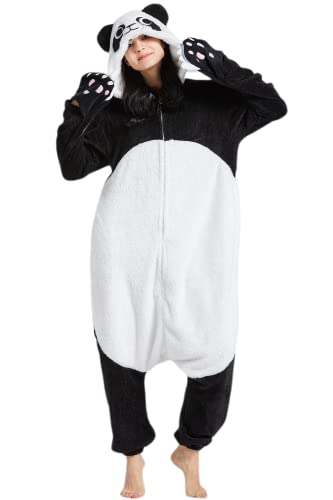 DarkCom Onesie Christmas Pajamas Adult Animal Halloween Costume Cosplay Giant Panda One Piece Unisex Homewear Polar Fleece Sleepwear X-Large