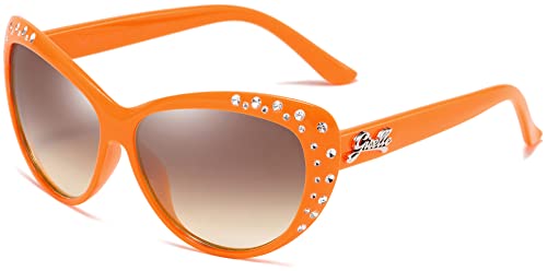 Giselle Cute Kids Retro Cat Eye Rhinestone Sunglasses for Teen Girls - Trendy Sun Glasses for Children Age 6-14