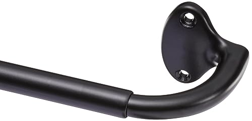Amazon Basics Room Darkening Blackout Curtain Rod - 48' to 88', Black