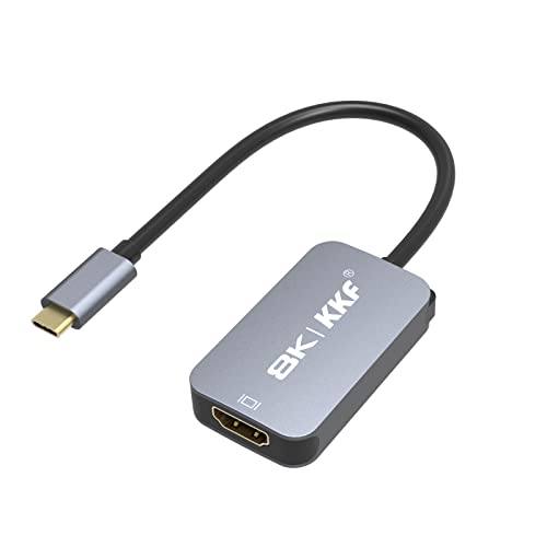 USB C to HDMI Adapter, 8K @30Hz USB Type C to HDMI Male to Male Cable Converter Compatible with DP/HDTV Or MacBook/Chromebook,Note 8/S8/S8 Plus, iMac, Dell