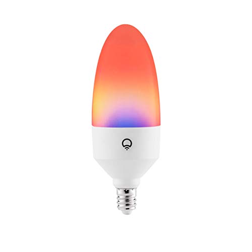 LIFX Candle Color, E12 Polychrome Technology, Wi-Fi Smart LED Multicolors Light Bulb, 26 addressable Zones per Candle, No Bridge Required, Works with Alexa, Hey Google, HomeKit and Siri